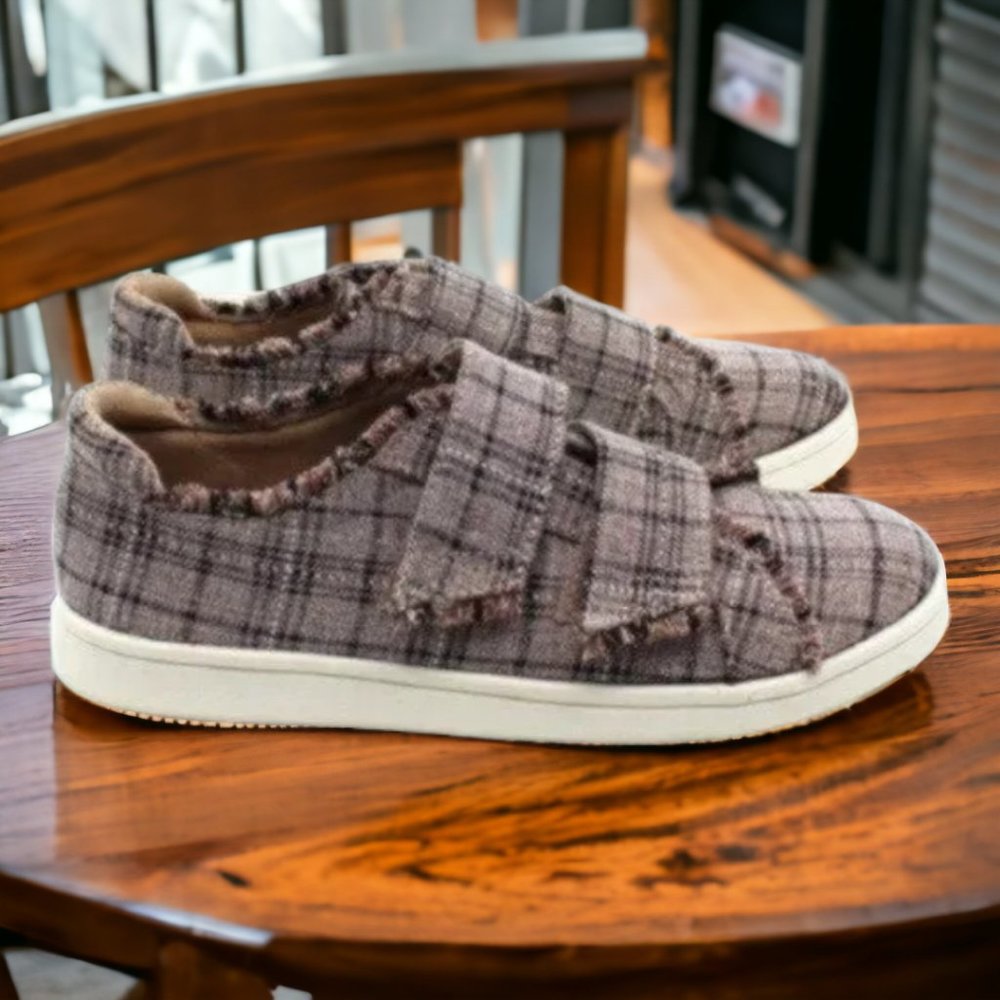 LifeStride Nonstop Plaid Slip on Sneakers - Picture 2 of 8